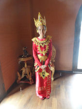 Queen when checking in at Bagan King in Mandalay
