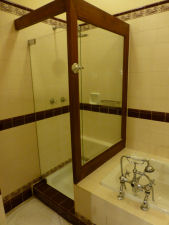 Shower at The Strand hotel in Yangon