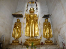 Inside Naga Yon Hpaya temple in Bagan