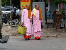Nuns in Mandalay in Myanmar