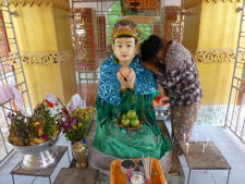 Shrine at Mandalay Hill in Myanmar