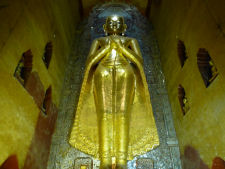 Standing Buddha at Ananda temple in Bagan