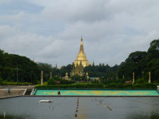 View to Shwedagon Pagoda