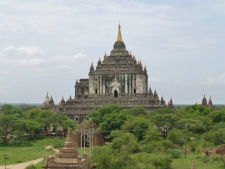 View to Thatbyinnyu temple in Bagan