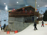 The cafe in the slopes of Ski Dubai