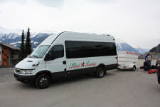 Our bus from Alpybus to transport us back to Geneva