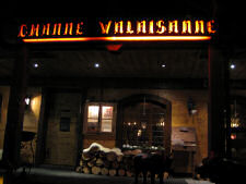 Entrance to Channe Valaisanne restaurant in Verbier