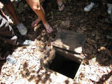 Example of hole used to get into the tunnels at Cu Chi