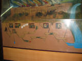 A map showing examples of tunnels at Cu Chi