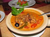 Duck in Curry at Silom Village restaurant in Bangkok