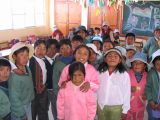 A class at the school in El Alto