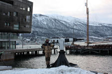Harpoon for whale hunting at Polar museum in Troms