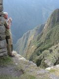 Taking another picture at Machu Picchu