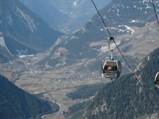 You get quite a view when taking the gondola from Verbier