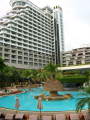 The swimmingpool area at Hilton in Hua Hin