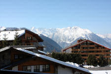 View from our hotel in Verbier