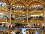 Inside the department store Galeries Lafayette