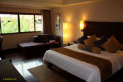 View of our room at Le Meridien Angkor in Siem Reap