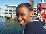 Nikki at the waterfront area