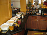 Breakfast in lounge at Renaissance hotel in Ho Chi Minh City