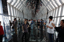 Sky walk 100 at Shanghai World Financial Center