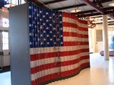 US flag at Ellis Island