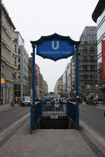 Entrance to a U-Bahn station in Berlin