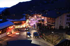 Verbier at night, view from our hotel