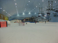 View from the top of the slopes of Ski Dubai