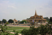 View to the royal palace in Phnom Penh, Cambodia
