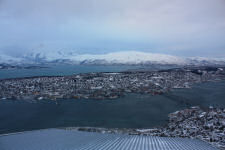 View to Tromsya from the top of Storsteinen