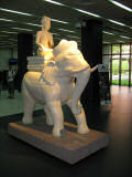 White elephant at Siem Reap airport in Cambodia