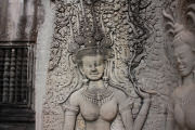 Carving of an apsara at Angkor Wat