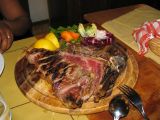 The steak at I'Toscano was HUGE
