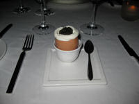 Egg and caviar at Jean Georges in Shanghai