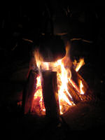 Making coffee on the bonfire