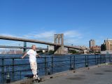 Gard with a view to Brooklyn Bridge