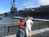 In front of USS Intrepid