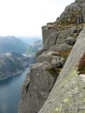 Getting close to Prekestolen. And getting a view to Lysefjord