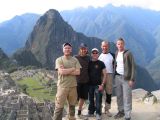 All the guys at Machu Picchu