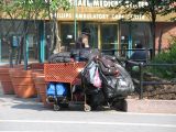 A homeless person in NYC