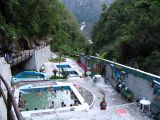 The hot springs at Aguas Calientes