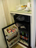 The minibar at Hilton in Paris