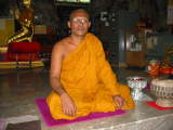 The monk that blessed us at Tiger Cave Temple