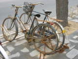 A couple of rusty bikes in Beijing