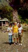 Nikki and Gard with our "guide" Choo at Batu caves