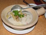 Tom Kha gai soup at Simom Village restaurant