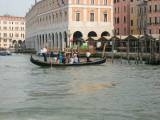 People are being transported across the Canal Grande