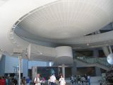 Walking below the Hayden Planetarium