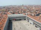 View of the Piazza San Marco seen from the Campanile